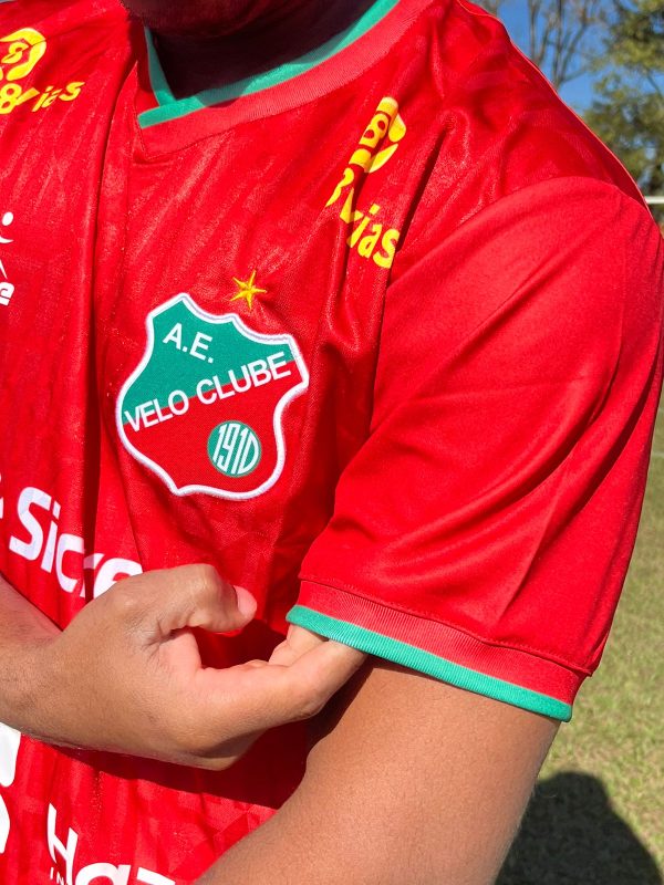 Camiseta de jogo Velo Clube vermelha - Image 4