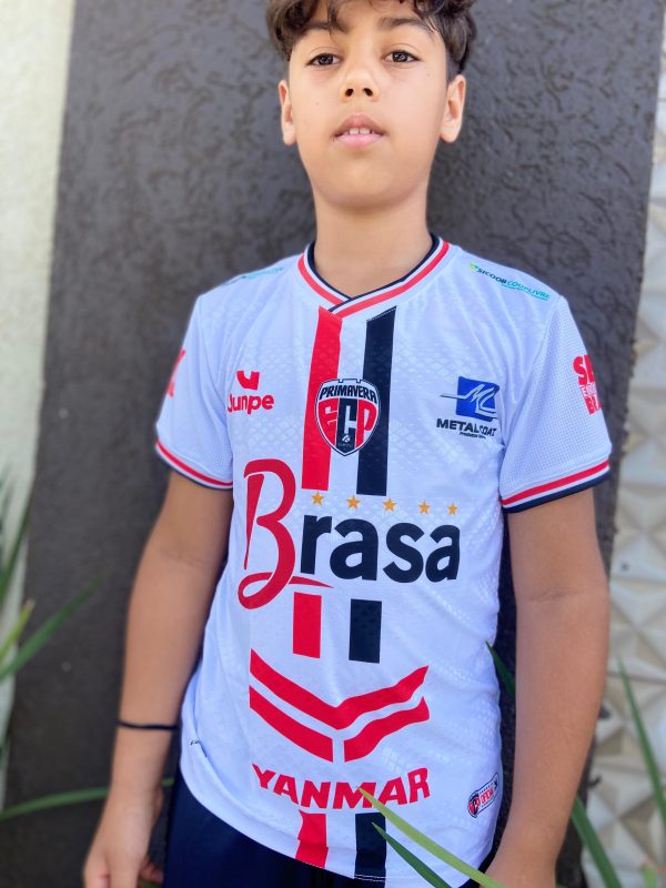 Camiseta Infantil Primavera Branca 2025