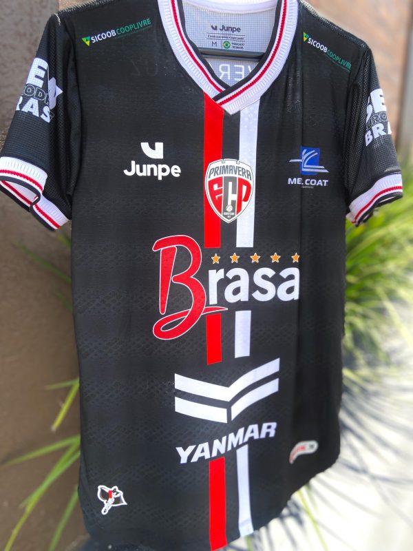 Camiseta de Jogo Profissional Primavera Preta 2025