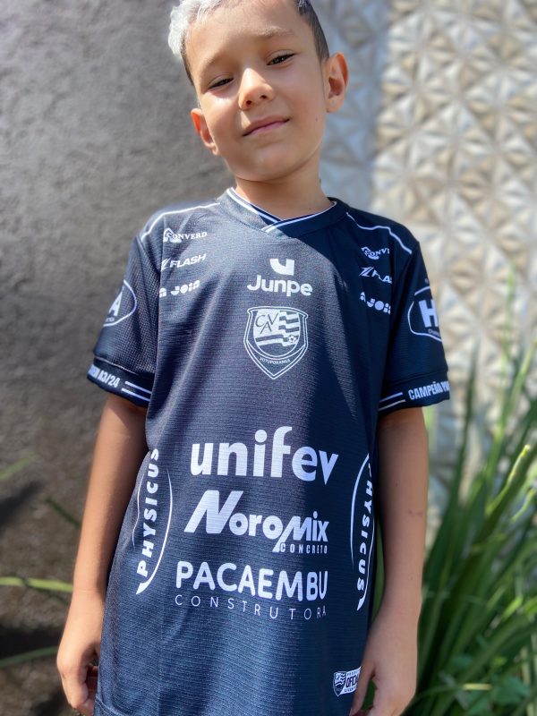 Camiseta de Jogo Infantil Preta CAV