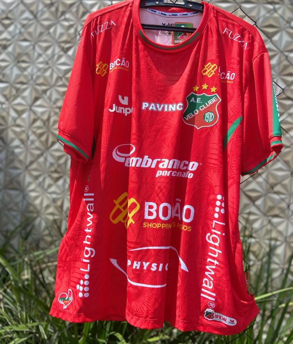 Camiseta de Jogo Profissional Vermelha Velo Clube 2025