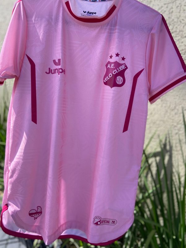 Camiseta de Jogo Profissional Rosa Velo Clube 2025