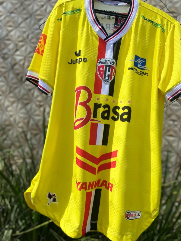 Camiseta de Jogo Profissional Goleiro Amarela Primavera 2025