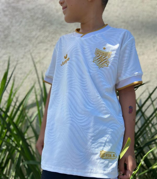 Camiseta de Jogo Infantil Off White Paulista 2025