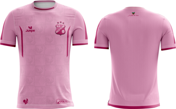 Camiseta de Jogo Profissional Rosa Velo Clube 2025