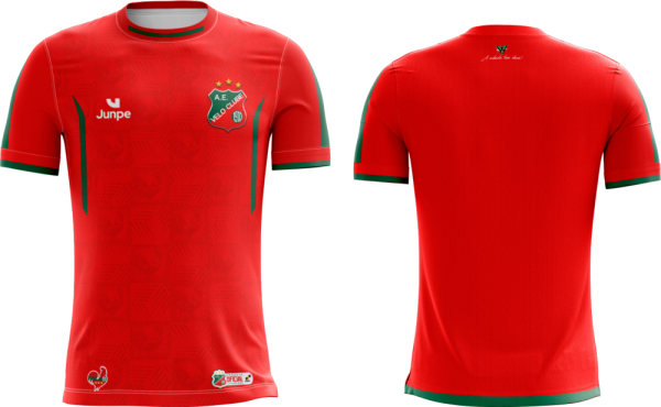 Camiseta de Jogo Profissional Vermelha Velo Clube 2025