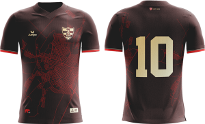 Camiseta Profissional de Jogo Bordô Linense