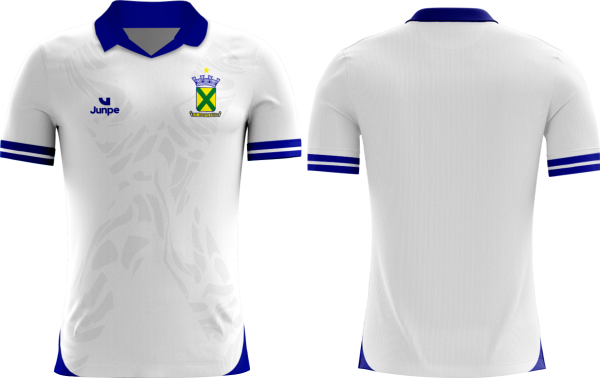 Camiseta Profissional de Jogo Branca Santo André Infantil