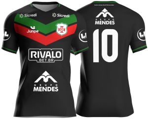 Camiseta Profissional de Jogo Preta Portuguesa Santista MODELO 2026