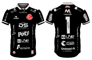 Camiseta Profissional de Jogo Preta América Rio Preto MODELO 2026